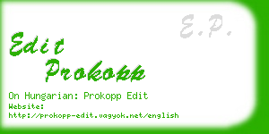 edit prokopp business card
